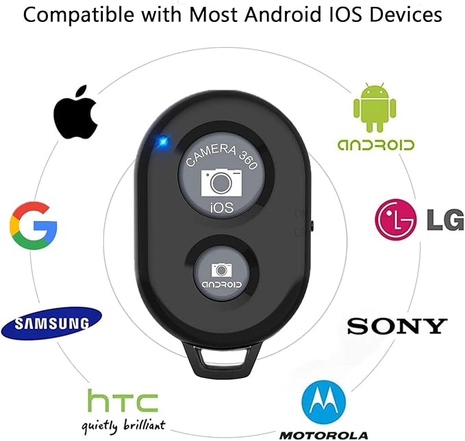 Wireless Remote Shutter for Cellphones and Tablets, AOQIYUE Wireless Remote for - Image 5