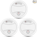 3 Pack Photoelectric Smoke Detector, 10-Year Battery Operated Fire Alarm by Unknown