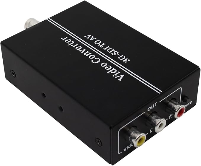 HDSUNWSTD HD 3G SDI to AV CVBS Video Converter Support 1080P L/R Audio Output SD-SDI HD-SDI Signal for TV