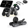 3 in 1 Wireless Charging Station for Apple Devices,Cute MagSafe Charger Stand,Fast Charging Wireless Charger Station for iPhone 17/16/15/14/13/12/Air Series, Apple Watch & AirPods Pro/4/3/2