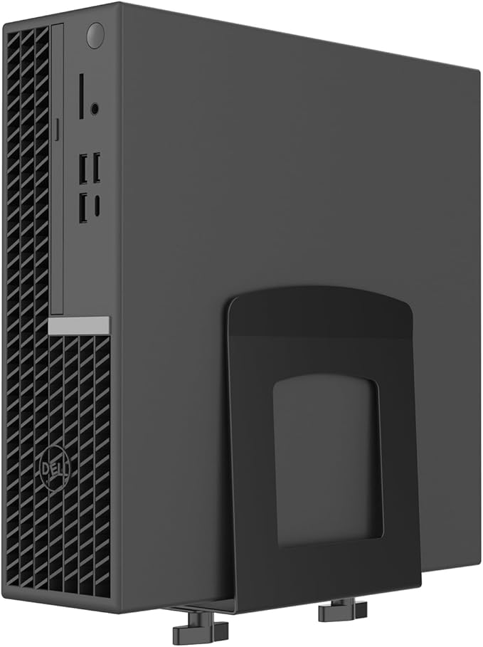 Monzlteck Adjustable Electronic Device Wall Mount|Universal Holder for Small Computers, Gaming Consoles（Xbox 360，Xbox One, PS4），Mini PC，Small Form Factor Desktop Tower, UPS .Fits 1.6" to 3.8" Width