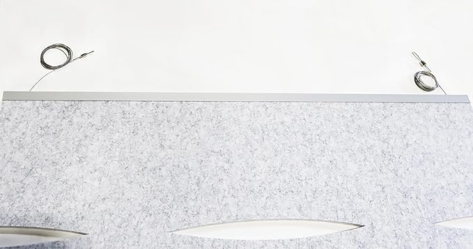 Escape Acoustic Wall Art | Matrix Design | Suspended Sound Proofing Panels | Eco-Friendly Recycled Material | 4X4 | White