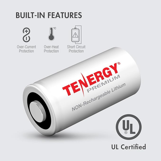 Tenergy Premium 24 Pack NonRechargeable CR123A 3V Lithium Battery, Primary - Image 7
