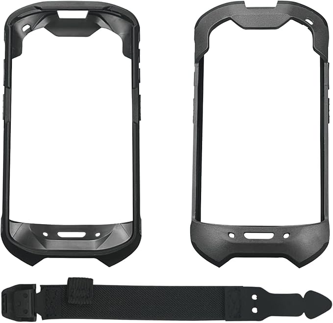 Protective Cover Bumper Case Rugged Boot with Hand Strap for Zebra TC51 TC510K TC52 TC56 TC57,Slim TPU Scanner Cover,Barcode Touch Mobile Computer Accessories (Black)