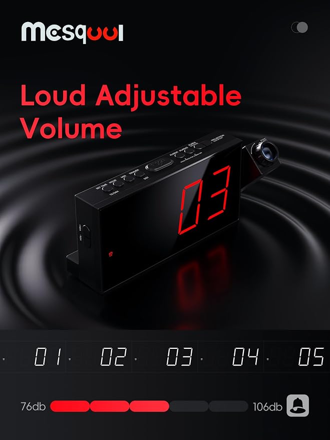 Mesqool Projection Alarm Clock - Image 6