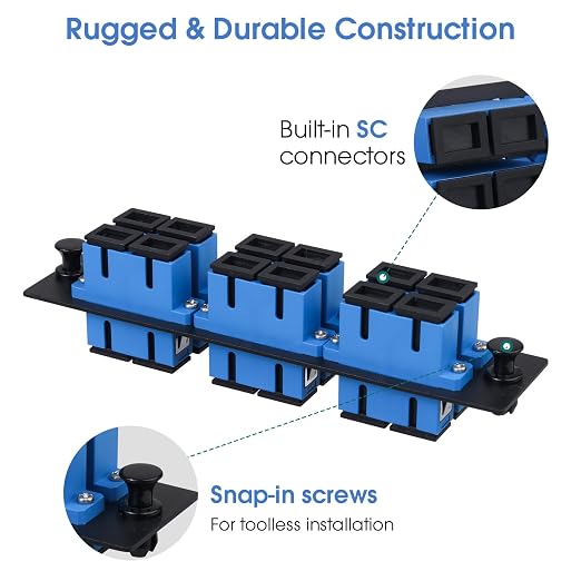 2-Pack 6 Duplex SC/UPC Fiber Patch Panel - Image 7