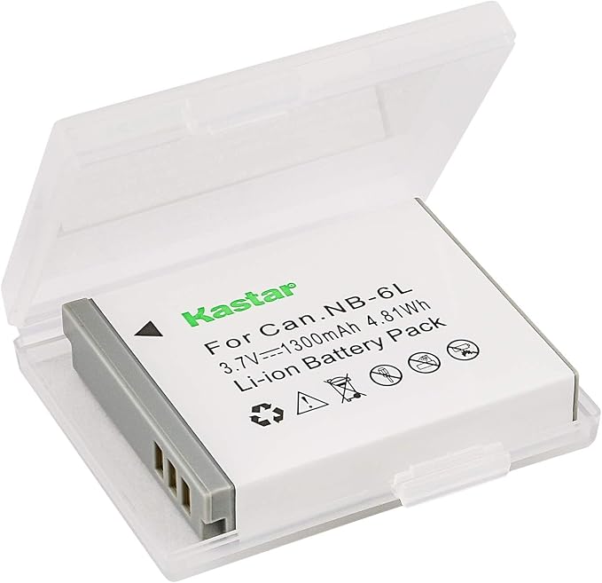 Kastar NB-6L Battery for Canon PowerShot D10, ELPH 500 HS, SX701 HS - Image 2