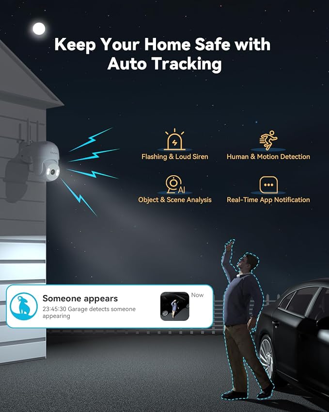 blurams 2K Outdoor Camera Wired, 5GHz/2.4GHz Wi-Fi Cameras - Image 4