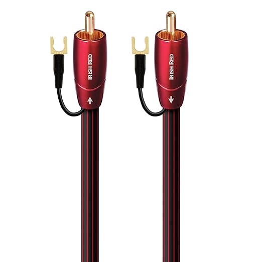 AudioQuest 12m Irish Red RCA Low-Frequency Subwoofer Audio Interconnect - CL3/FT4 PVC