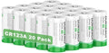 DURNERGY CR123A 3V Lithium Battery 20 Pack, 10 Years Shelf Life, 123 Batteries by DURNERGY