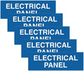 All Quality Basic Electrical Panel Sign - Fire Regulation Safety Compliance Sign - Blue - Medium (5 Pack)