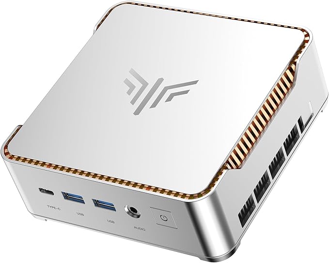 KAMRUI Pinova P2 Mini PC, Core i5-12600H (12C/16T, 4.5GHz), 16GB DDR4 512GB NVMe SSD Mini Computers, 18MB Smart Cache, 4K Triple Display(DP+HDMI+USB-C)/WiFi6/BT5.2 Micro PC for Home/Office/Business