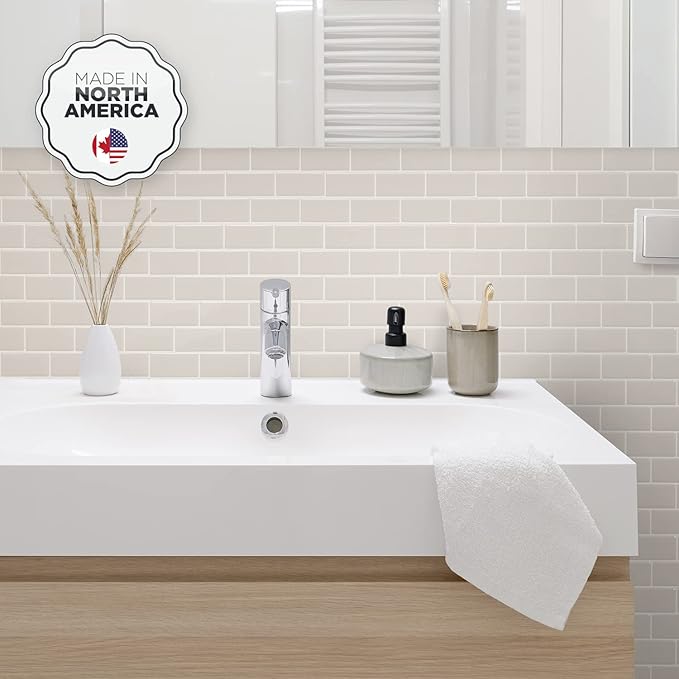 SMART TILES Peel and Stick Backsplash- 10 Sheets of 10.95" x 9.70" - 3D Adhesive Peel and Stick Tile Backsplash for Kitchen, Bathroom, Wall Tile, Cassandra