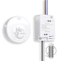 Avorecta Wireless Light Switch and Receiver Kit, Self-Powered Remote Light Switch for Adding a Light, No Wiring, No Battery, No WiFi Needed