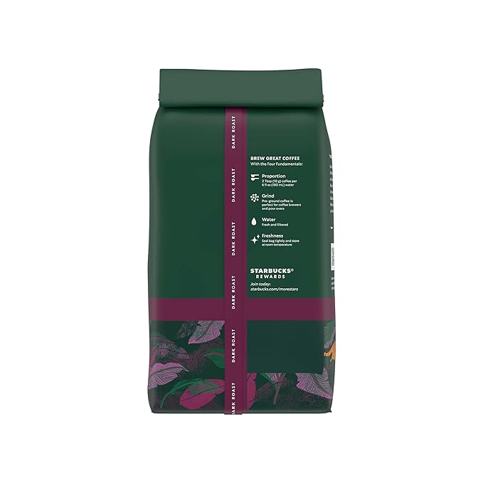 Starbucks Ground Coffee, Dark Roast Coffee, Sumatra, 100% Arabica, 1 bag (18 oz)