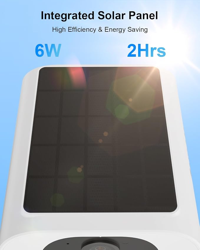 ANRAN 5MP Solar Security Camera Outdoor, Wireless Battery Powered WiFi Camera - Image 3