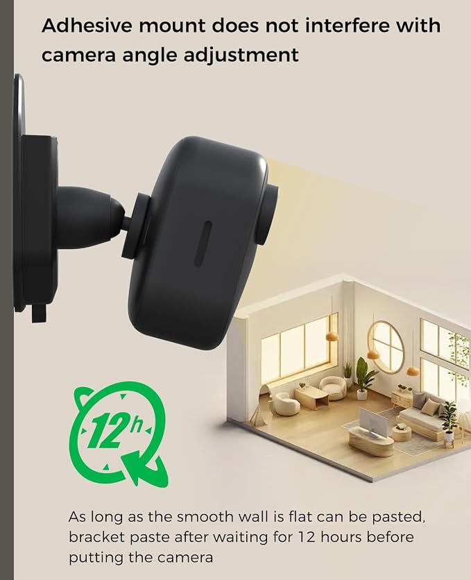 2 Pack Blink Camera No Drill No Screws Wall Mount Bracket - Image 4