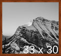 Frame It Easy 33 x 30 Russet Wood Frame (Derby)