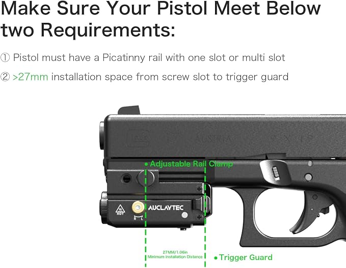 Pistol Light with Red Laser Beam - Image 4