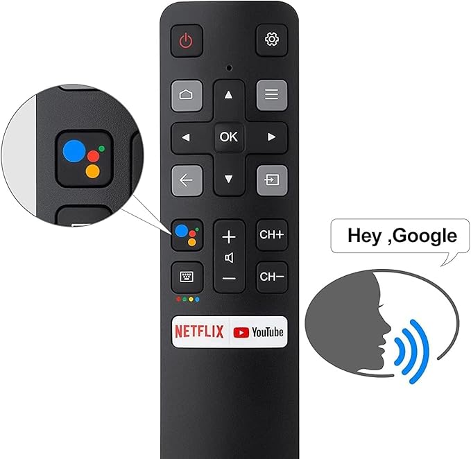 New OEM Replacement Remote RC802V FNR1 fit for TCL TV 40S334 50S434 55S434 75S434 40S330 70S430 32S334 55S435 50S435 43S43432S6500A 65P8S 65P8 55P8S 49S6800FS 49S6800 32S6500S 32S6800S 32S6510S 32A325