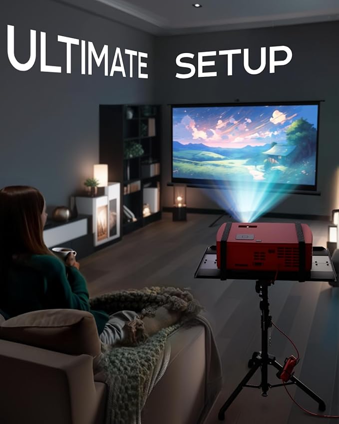 PropVue Projector Tripod Stand, Height Adjustable 27" to 62" & Floor Projector Stand, Portable Laptop Stand, Camera & Light & Ball-Joint – Well-Made, Easy-to-Adjust, DJ Rack & Music or Movie stand