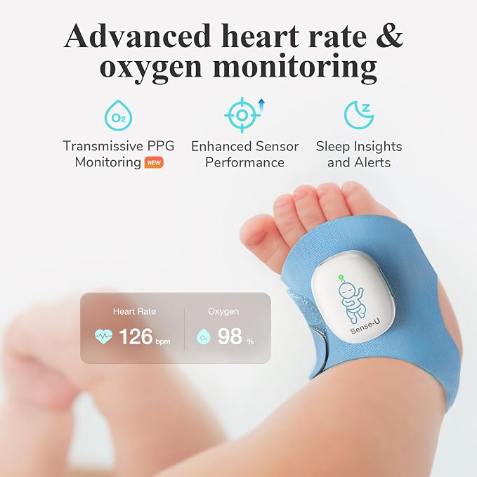 Sense-U Smart Sock Shoe 2 Baby Monitor – Tracks Heart Rate & Sleep Patterns - Image 2