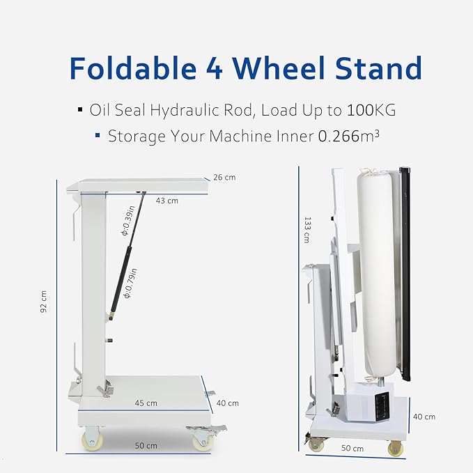 Rotary Roller Steam Press Iron, automatic ironing machine， Continuous Steam for Commercial Home Use. For Bed Sheet,Pillowslip，rotary garment iron (New Machine with stand)