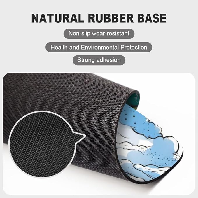 Design - UFO Square Mouse pad, Texture, Waterproof, Anti Slip Rubber Base, Computer Mouse pad, Laptop Mouse pad