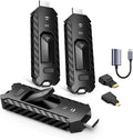 Wireless HDMI PRO- Transmitter and Two Receiver, Portable Multi-TVs Extender Kit, Plug and Play, Heat-Control, 5.8G/2.4G @60Hz 165FT/50M, Wirelessly Stream Video from Laptop to Multiple HDTVs/Monitors