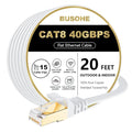 BUSOHE Cat 8 Ethernet Cable 20 FT, 40Gbps 2000Mhz High Speed Flat Cat8 Cable by BUSOHE