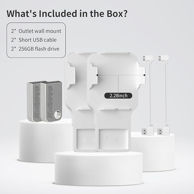 256GB USB Flash Drive & Outlet Wall Mount - Image 5