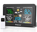 Geevon Weather Stations Wireless Indoor Outdoor Thermometer, Color VA Display by GEEVON