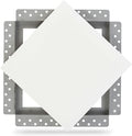 AccessPro LAP10 Magnetic Access Panel - 10”x10” Drywall Access Door with Removable Flush-Mount Cover - Durable, Paintable, Heat-Tolerant, Easy Install for Walls & Ceilings - by Luxairy Vents