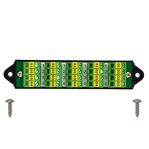 16Amp 300V 4x5 Position Terminal Block Distribution Module. OONO D-1657GP