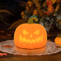 LEDHOLYT Night Light for Kids, Cute Silicone Nursery Pumpkin Lamp for Baby and Toddler, Halloween NightLight for Boys and Girls,Squishy Kawaii Bedside Lamp for Kids Room