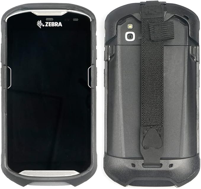 IYOUBOL Protective Cover Bumper Case Rugged Boot with Hand Strap for Zebra TC51 TC510K TC52 TC56 TC57 Black