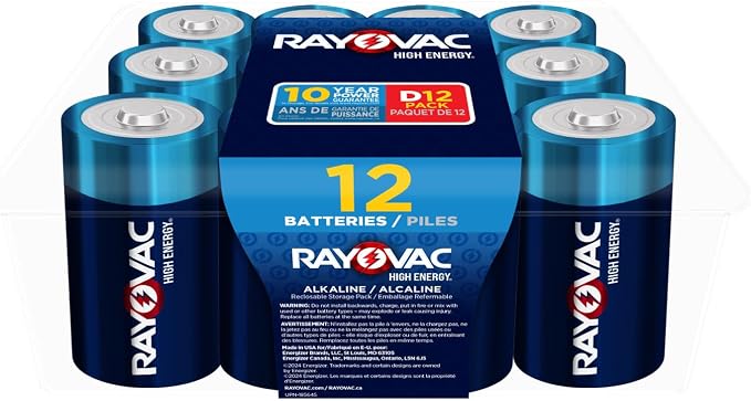 Rayovac High Energy D Batteries, Alkaline D Cell Batteries - Image 7