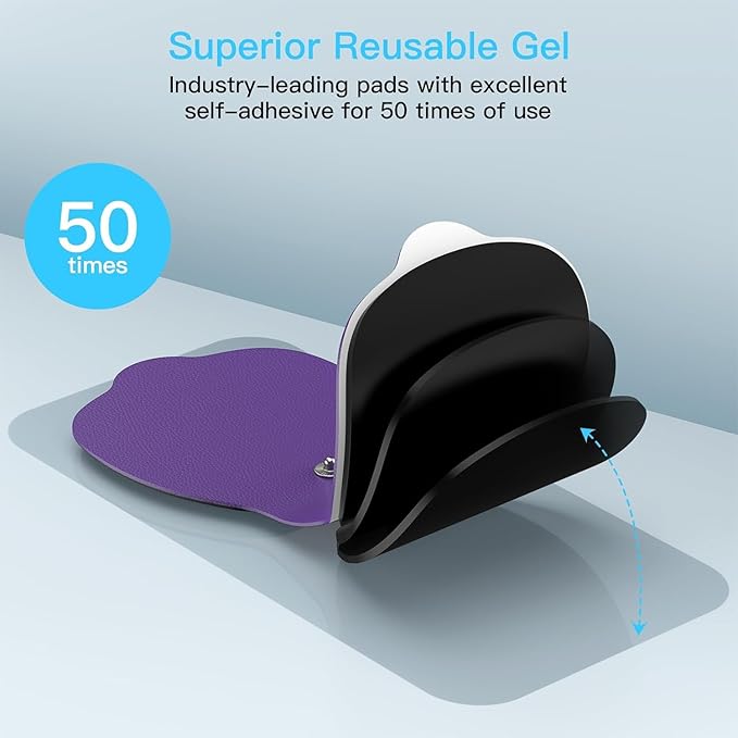 Wireless TENS & EMS Unit Back Pain Relief Massager - APP Controlled Bluetooth EMS Muscle Stimulator Machine for Back Shoulder Leg Neck Pain Relief