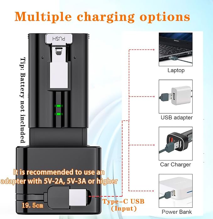 2 Pack Upgraded, Batteries Charger, A Charger Compatible - Image 4