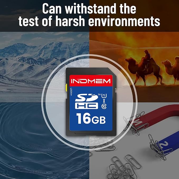 16GB SD Card, 2 Pack SDHC Flash Memory Cards UHS-I U1 Class 10 High-Speed Full - Image 7