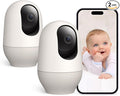 Nooie Baby Monitor with Camera 2 Pack, WiFi Baby Monitor Camera, 360-degree 2K by nooie