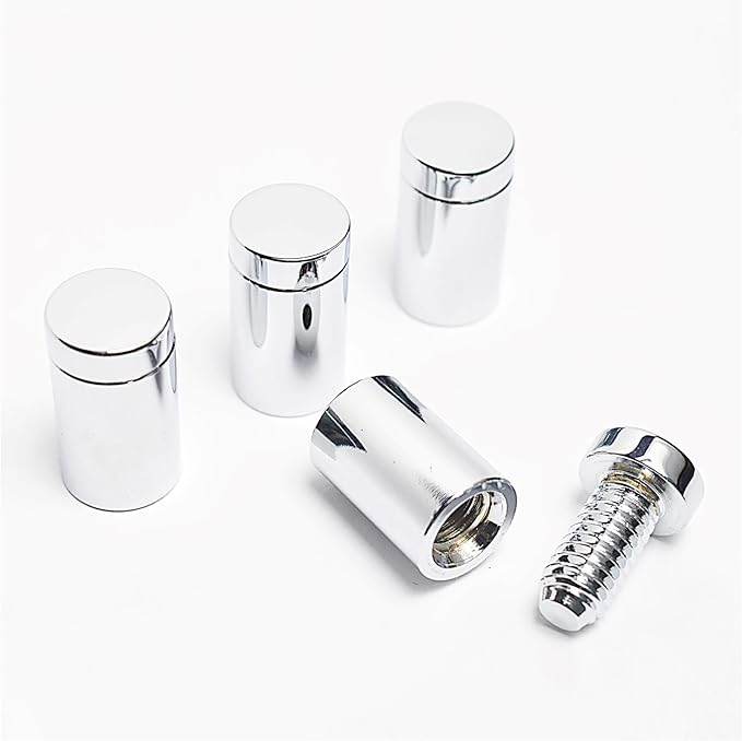 ArtToFrames 11x17 Inch Double Panel Floating Acrylic Picture Frame (Full Frame is 15x21) comes with Chrome Standoff Hardware, Made in the USA, 4 Pack