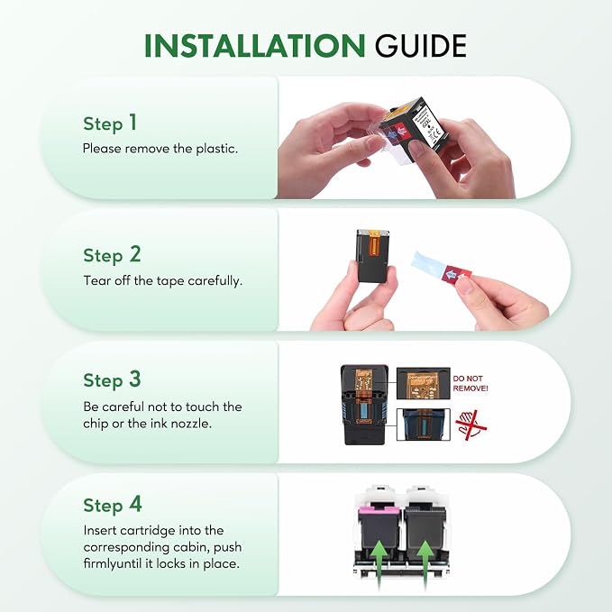 BKBKC Compatible 62XL Ink Cartridge Replacement - Image 6