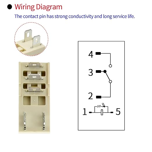6V DC Electromagnetic Power Relay Miniature Coil 8A 8 Pins 2PDT 2NO 2NC with Indicator Light and Socket Base (5 Pin- 12A, DC 6V)