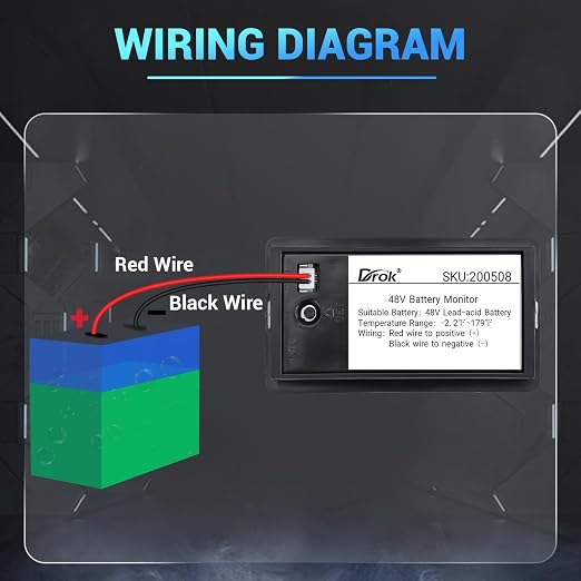 DROK 48v Golf Cart Battery Meter - Image 4
