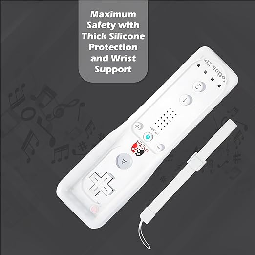Digital Dynasty 2 Pack Motion Plus Wii Controller with Nunchuks - Wii Remote with Nunchuks Compatible with Nintendo Wii & Wii U (White)
