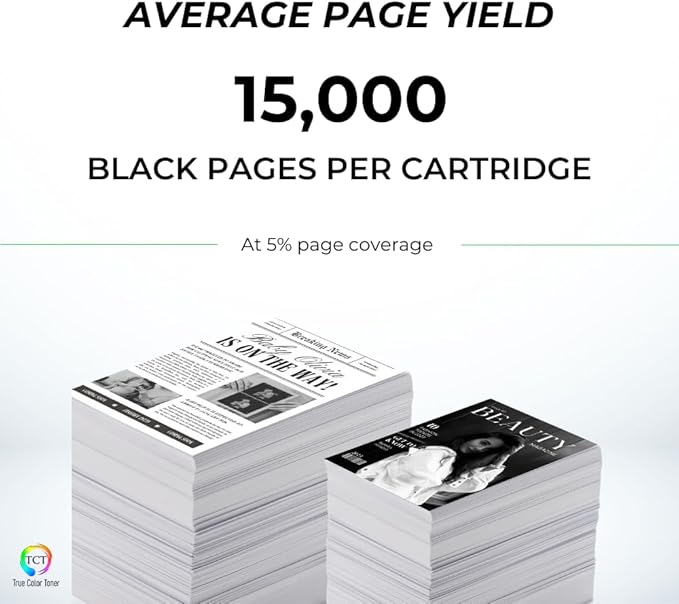 TCT 42AJ Jumbo Toner Cartridge - Compatible Replacement for HP 42AJ Q5942A Jumbo Yield Black Works with HP LaserJet 4240 4240N 4250 4250DTN Printers (15,000 Pages)