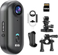 Intepoll Upgraded Image Stabilization 4K 64GB Mini Body Camera, POV PRO Action by INTEPOLL