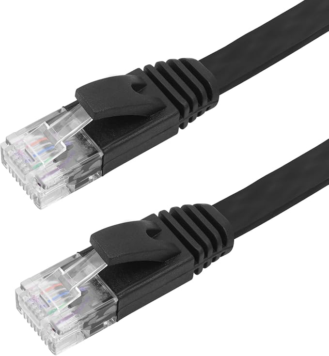 REXUS 2-Pack Retractable Cat 6 Flat Ethernet Network Cable 3.3 FT, 10 Gigabit - Image 3