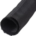 Sonoreboom Black-Braided-Wire-Loom, Mesh Woven Self Wrap Split Sleeving for Automotive Wires/Audio Video Cable/Multi-Cable Strings (1" - 16 Feet)